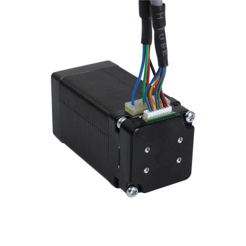 11 Closed Loop Stepper Motor With Magnetic Encoder 14Ncm Torque 0.67A Current 5mm Shaft Servo Motor side view with wiring