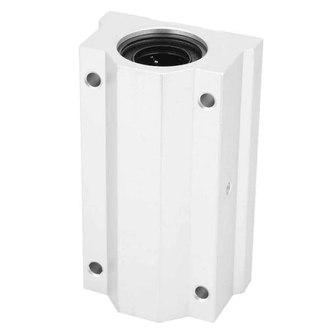 25mm Linear Motion Ball Bearing Slider Bushing For CNC And 3D Printer Rails Beefed Up Alloy Long Guide Axis With Stainless Steel Hardware Ultra Smooth Glide For Precision Machining, white housing