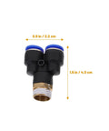 Top Tier 16 Piece Air Hose Connector Fitting Kit Made With Tough Abs And Copper For Fast Push-To-Connect Setup On Any Air Compressor Or Pressure Washer Job, 0.9 in fitting