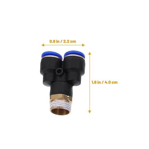 Top Tier 16 Piece Air Hose Connector Fitting Kit Made With Tough Abs And Copper For Fast Push-To-Connect Setup On Any Air Compressor Or Pressure Washer Job, 0.9 in fitting