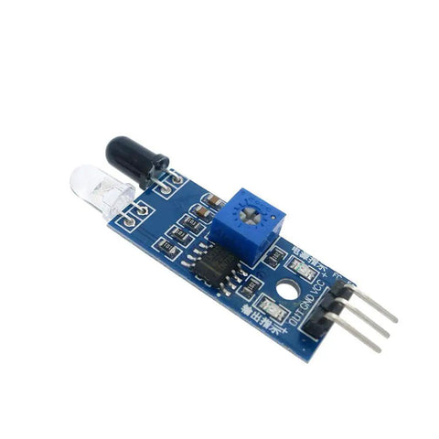 Infrared Obstacle Avoidance Sensor Module For Arduino Smart Car Robots 3 wire reflective photoelectric sensor on white background