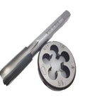 Super Cool 2 Pcs Left Hand Metric Tap Die Set For Machine Tools Covers M2 To M22 Sizes Perfect For DIY Pros Fixing Thread Repair And Creating Reverse Threads With High Speed Alloy Steel Craftsmanship You Will Love, M14 tap and die set