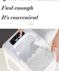Smooth Operator Countertop Ice Maker Chills Out 33 Pounds Daily Of Snap Frozen Bullet Ice Ready In Eight Minutes With Simple One Button Push And Sharp Black Shell Made For Home Bars Or Weekend Kickbacks.