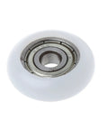 Buttery Smooth 10 Pcs Nylon Pulley Rolling Bearing Wheels For Furniture Drawer And Sliding Door Runner Hardware compact white roller with metal bearing
