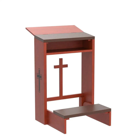 Folding Wooden Prayer Kneeler Bench For Home Or Church Space Saving Kneeler With Fold Up Tabletop And Bible Shelf Sturdy Kneeling Furniture 20 By 25 By 32 Inches