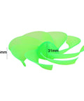 8-Leaf Wind Turbine Fan Blades 12cm Diameter For DC Motors And Generators Green Plastic Propeller Kit with 2mm Bore