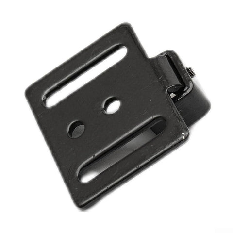 Sliding Barn Door Hardware Track Kit With Soft Close Damper 2 Pack for Quiet Smooth Closings component, durable black metal bracket