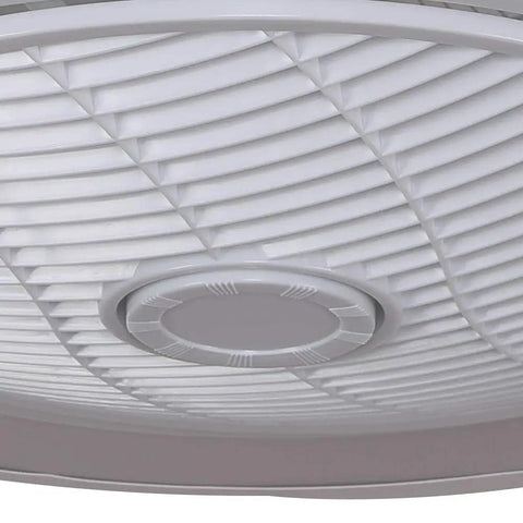 Low Profile Dimmable Ceiling Fan With Light Remote Control And Smart App Invisible Blade Design close-up view