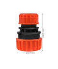 Two Pack One Half To Three Quarter Inch Garden Hose Repair Menders Connectors Adapters with durable ABS plastic construction