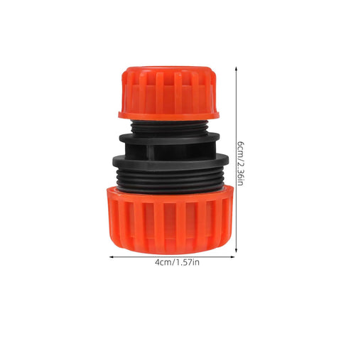 Two Pack One Half To Three Quarter Inch Garden Hose Repair Menders Connectors Adapters with durable ABS plastic construction