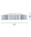 Side view of Shower Arm Stabilizer Bracket With Flange Cover Chrome Finish showing 3.1-inch diameter and 0.78-inch height dimensions.