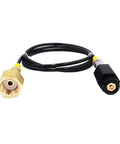 Adapter Hose For Soda Maker To Direct Large CO2 Tank, Connects CGA 320 Tank To Jet And Aua Fizz Machines, black and brass ends
