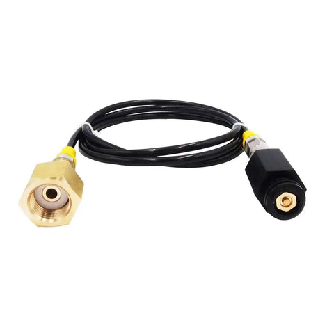 Adapter Hose For Soda Maker To Direct Large CO2 Tank, Connects CGA 320 Tank To Jet And Aua Fizz Machines, black and brass ends