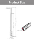 Heavy Duty Six Inch Forstner Bit Extension Rod For Deep Hollow Woodworking, showing size dimensions and steel design features.