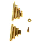 Brass Hex Spacers Standoffs Screws Nuts 320 Piece All In One Assortment Kit For M2 Threads Durable Hardware Gear For Electronics Robotics And DIY Projects High Strength Precise Threads Sturdy Storage Box, brass M2 spacers and screw