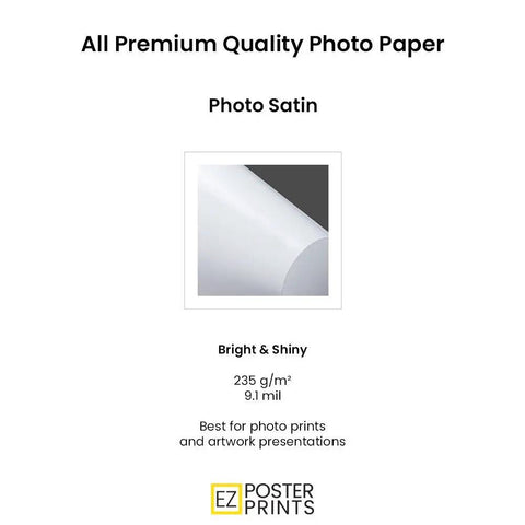 Close-up of premium photo satin paper used for Periodic Table Of Emotions Poster For Home Office Kids Room And Classroom Wall Art 18x12 Inches Funny Emotions Chart With Vibrant Colors And Cool Durable Print For Decor And Learning.