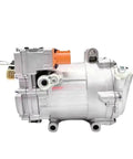 Top Shelf Electric Ac Air Conditioning Compressor For Byd G5 S6 F3 F6 Tang Han Ev Song Plus Dmi side view of silver unit