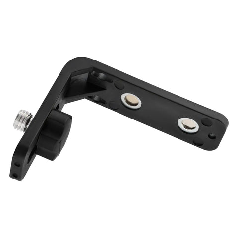Laser Level L Shape Magnetic Bracket That Makes Leveling On A Tripod Easy And Hands Free, Steady Use With Magnet Adsorption Stand, L Shape Tripod Adapter, 5/8-Inch Port, Built Tough, Quick Install, Includes 1 Bracket, Size About 9.5x12 Cm