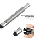 Silver Watch Crown Winder 3-4.5mm, Metal Adjustable Mechanical Winding Tool with close-up of interchangeable tip