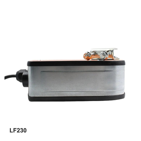 Heavy Lifting AC230V Spring Return Motorized Damper Actuator side view showing compact design and electrical connection.