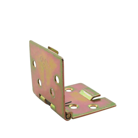 2 Pack Zinc Color Metal Spring Loaded Hinges For Cabinets 90 Degree Self Opening Heavy Duty Stainless Steel With Thick Spring