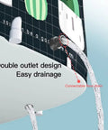 Foldable Portable Bathtub for Home Spa Use Easy Setup in Minutes No Pump Needed Large Capacity Soaking Tub for Shower Stall Keeps Water Temperature Great for Hot or Ice Baths 47.2 by 19.7 by 21.7 Inches Cactus double outlet design for easy drainage