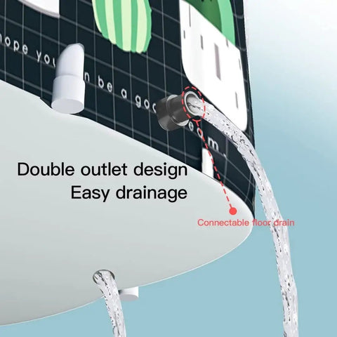 Foldable Portable Bathtub for Home Spa Use Easy Setup in Minutes No Pump Needed Large Capacity Soaking Tub for Shower Stall Keeps Water Temperature Great for Hot or Ice Baths 47.2 by 19.7 by 21.7 Inches Cactus double outlet design for easy drainage