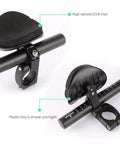 Aerobar Rests For Road Bikes And Triathlon, Aluminum Alloy TT Handlebars Arm Pads With Sponge Cushions, Sturdy Mounts