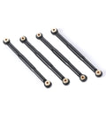 Axial Aluminum Alloy Suspension Rod Links Set For SCX24 C10 One Twenty Fourth Scale RC Crawler Upgrade Parts Black CNC Machined