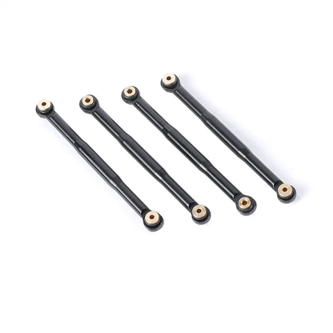 Axial Aluminum Alloy Suspension Rod Links Set For SCX24 C10 One Twenty Fourth Scale RC Crawler Upgrade Parts Black CNC Machined