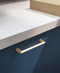 Champagne Bronze Zinc Alloy Cabinet Handles 5 Inch Center To Center 128mm Six Pack Durable Distressed Metal Cabinet Pulls