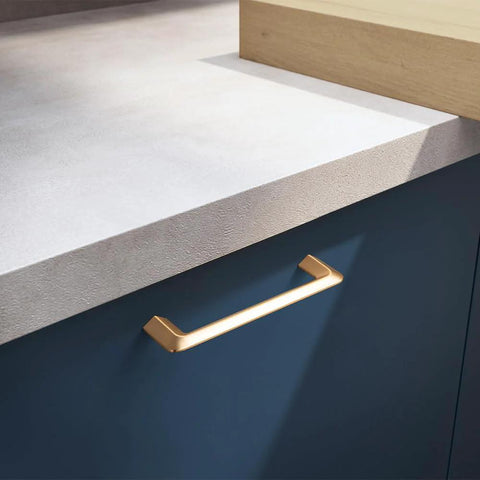 Champagne Bronze Zinc Alloy Cabinet Handles 5 Inch Center To Center 128mm Six Pack Durable Distressed Metal Cabinet Pulls