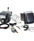 VP-2F Side Wall Vent Kit For Millivolt Gas Water Heaters Up To 60000 BTU includes fan, ducting, and exhaust components for relocation.