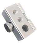 Heavy Duty Aluminum Table Clip Slider For IGT Camp Systems with 6mm adapter holes, compact design, perfect for outdoor gear.