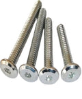 Sturdy Zinc Plated Furniture Connector Bolts Hex Flat Head Allen Screws M5 X 5 20 Pack close-up view