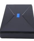 No Sweat Keeping Ya Online With This Solid Mini Ups Battery Backup Featuring 8800 Mah, black rectangular design, top view.