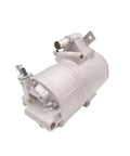 Rock Solid Hybrid Electric Auto Climate Compressor Replacement Mercedes Benz OEM A0008303204 close-up view with silver finish and connectors.