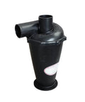 Top Tier Turbocharged Cyclone Vacuum Cleaner Industrial Dust Collector Hand Push Sweeper Ninja Tough heavy-duty black dust separator for workshop use.