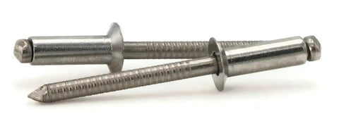 Heavy Duty 100 Countersunk Stainless Steel Rivets One Eighth Inch And One Quarter Inch Grip Sleek Flush Finish Built Tough For Shop Projects And Quick Repairs Rock Solid Hold