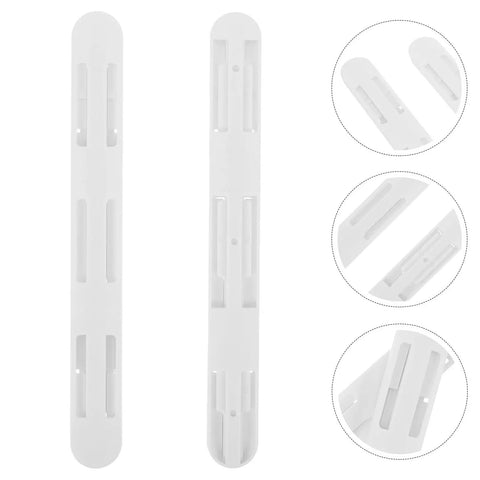 Two Pack Silent Drawer Slides For Kitchen And Bathroom Cabinets, Multi Functional Plastic Glides shown close-up and detailed view.