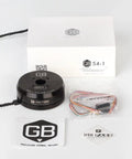Badass High Torque Low Speed Gimbal Motor Gb54 1 Kv33 Brushless Camera Servo with cables, manual, and packaging for drone builds.