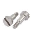 Five Pack 304 Stainless Steel Slotted Drive Shoulder Bolts M3x6mm Thread Fully Threaded 7mm Shoulder Length 4mm Shoulder Dia