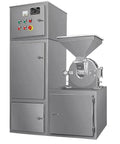 Heavy Duty Chili Powder Grinding Mill With Cyclone Dust Collector For Smooth Milling And Consistent Particle Size In Every Batch Industrial Grade Pulverizer Machine For Home And Small Biz Use, stainless steel design, control panel visible