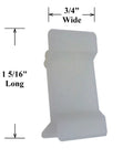 10 Pack Nylon Table Rim Clips For Glass Tops And Acrylic Tops White Removable Rim Clip Sized For One And Five Sixteenth Inch By Three Quarter Inch
