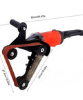 Upgrade Your Angle Grinder With This Durable Belt Sander Adapter showing a mixed alloy build, 52cm size for easy handling.