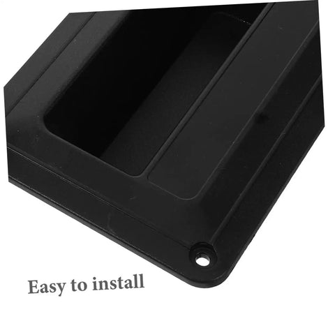 Pair Of Heavy Duty Recessed Speaker Handles In Matte Black Abs With A Rock Solid Side Pull Grip Built Like A Tank For Safely Hauling Stage Gear Quick Drop Install On Any Pro Audio Enclosure