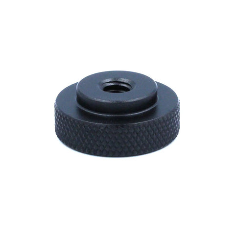 Two Pack 25mm Knurled Thumb Wheel Lock Nut Adapter With 1/4-20 Female Thread Aluminum Black Large Edge Grip For Camera Tripods
