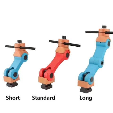 Premium Universal Cnc Mill Work Piece Stop Positioner And Lathe Locator Tool in short, standard, and long sizes displayed.