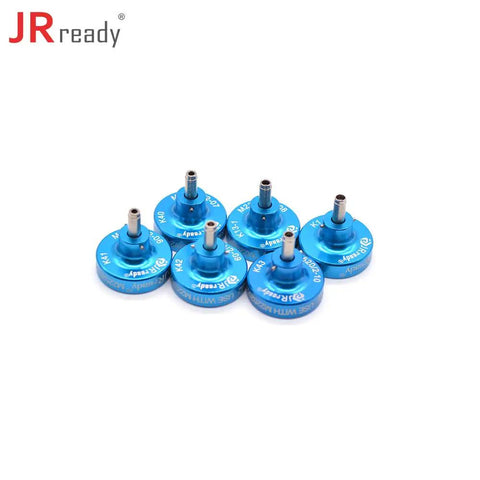 Set of blue locators from M22520 2 01 Series Positioner Kit With ST5114 1 P Series Adjustable Positioner for crimp tools