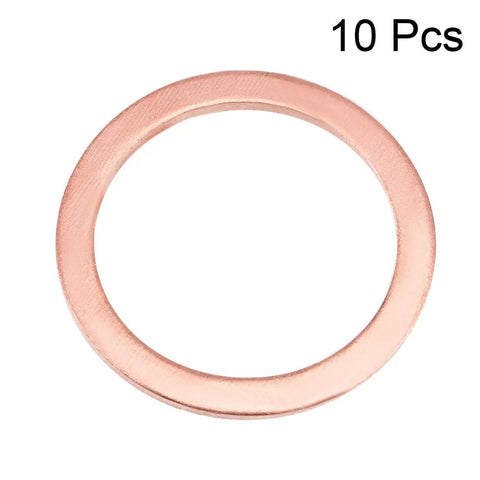 Knockout Copper Flat Washers 10 Pack 22Mm X 28Mm X 1.5Mm Heavy Duty hardware visible in a close-up view.